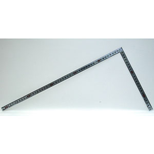 シンワ測定 SHINWA シンワ測定 10370 曲尺角厚 シルバー 50cm 表裏同目 重宝 JIS