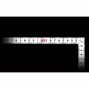 シンワ測定 SHINWA シンワ測定 11104 曲尺同厚 ホワイト 30cm/1尺併用目盛 名作