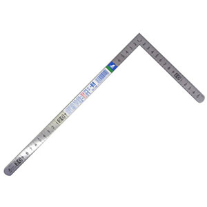 シンワ測定 SHINWA シンワ測定 12114 曲尺小型 平 ステン 30×15cm 裏面角目