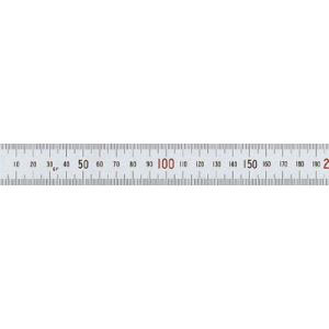 シンワ測定 SHINWA シンワ測定 13404 直尺 シルバー 15cm 上下段1mmピッチ 赤数字入 JIS