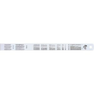 シンワ測定 SHINWA シンワ測定 13463 直尺 シルバー 30cm 上下段1mmピッチ 赤数字入 JIS