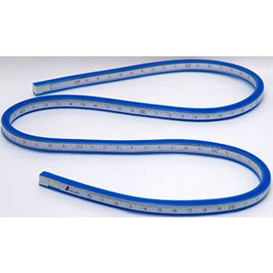 シンワ測定 SHINWA シンワ測定 74853 自在曲線定規 80cm 目盛付