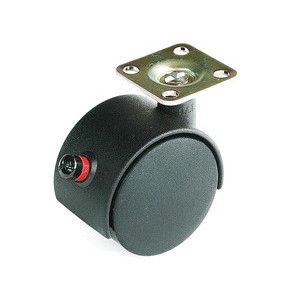 ハイロジック HILOGIK ハイロジック 17388 ニ輪キャスタープレートタイプ50mm ストップ付 1個入 00017388-001