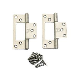 ハイロジック HILOGIK ハイロジック 17477 ステンフラッシュ蝶番 76mm HL 2枚入 00017477-001