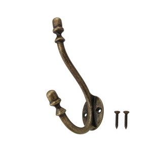 ハイロジック HILOGIK ハイロジック 58643 スタイリッシュ ダブルコートフック ゴールド 1個入 00058643-001