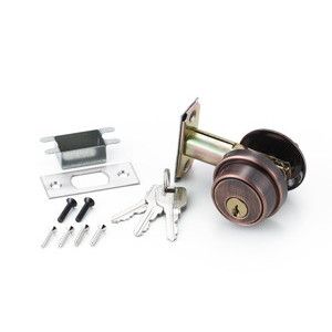 ハイロジック HILOGIK ハイロジック G-170 シリンダー本締錠 60mm 銅色 3本キー 00071170-001