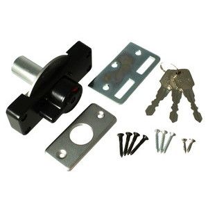 ハイロジック HILOGIK ハイロジック G-245 シリンダー鎌錠大 ブラック 3本キー 1組入 00071245-001