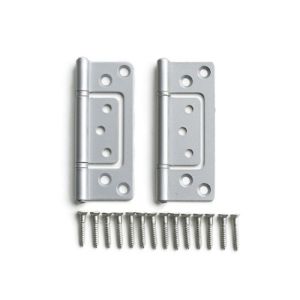 ハイロジック HILOGIK ハイロジック P-594 正面付蝶番 76mm シルバー 2枚入 00071594-001