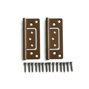 ハイロジック HILOGIK ハイロジック P-598 正面付蝶番 76mm ブロンズ 2枚入 00071598-001
