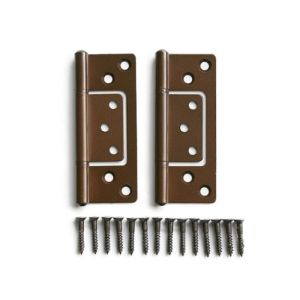 ハイロジック HILOGIK ハイロジック P-599 正面付蝶番 89mm ブロンズ 2枚入 00071599-001