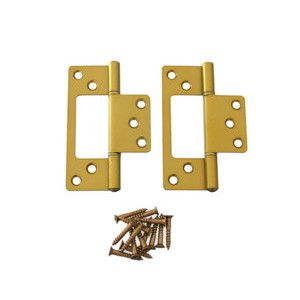 ハイロジック HILOGIK ハイロジック 72636 フラッシュ丁番 89mm ゴールド 2枚入 00072636-001