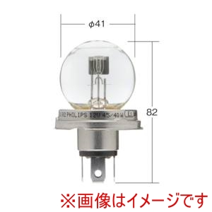 小糸製作所 KOITO  小糸製作所 0574 ノーマルバルブ 電球交換式前照灯用 12V45/40W クリアー 1個入り P45t-41 ツバ付き三脚 ライト