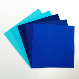 サンフェルト サンフェルト ミニー200 推し色アソート 5色入り フェルト 横200mm×縦200mm 青系 AZ-5