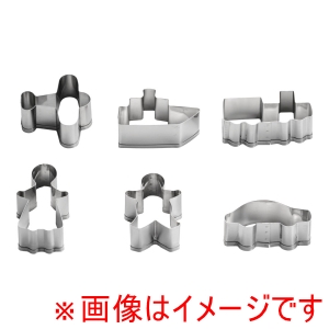 田中糧機製作所 田中糧機 18-8クッキー抜き型セット NO.2116 遊園地セット 6ヶ入