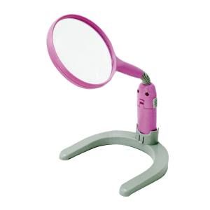 ケンコートキナー ケンコートキナー 手持ち 卓上 拡大鏡 ピンク KSL-108