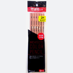 ビッグマン Bigman ビッグマン BAP-2H6 建築用鉛筆 6本入 2H