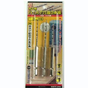ビッグマン Bigman ビッグマン MSD-5 六角軸ハイス下穴テーパードリル 3本組