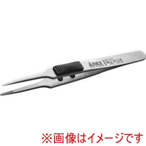兼古製作所 アネックス Anex アネックス 211-H ラバーグリップ付ステンレスピンセット はじピン 先丸型120mm