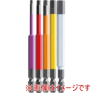 兼古製作所 アネックス Anex アネックス ACHX5-100L 六角レンチ カラービット 5本組 100mm Anex 兼古製作所