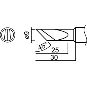 白光 HAKKO 白光 A1032 K型 456シリーズ交換こて先 HAKKO