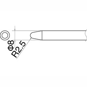 白光 HAKKO 白光 ESS8 ESS型 790-02用交換こて先 HAKKO