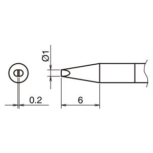 白光 HAKKO 白光 T50-D1 交換こて先 T50シリーズ