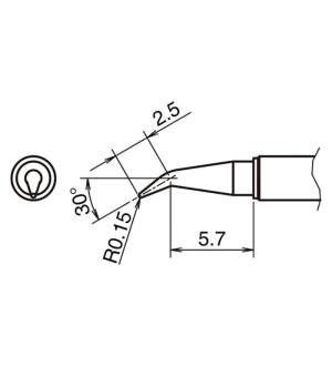 白光 HAKKO 白光 T52-J015 交換こて先 T52シリーズ