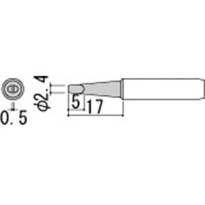 白光 HAKKO 白光 900M-T-2.4D 2.4D型 900Mシリーズ交換こて先 HAKKO