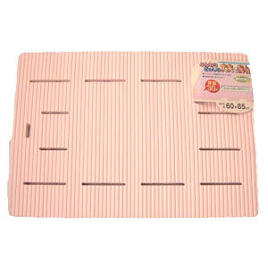 ミエ産業 ミエ産業 脚付 厚型 ラバースノコ 600×850×高さ30mm ピンク