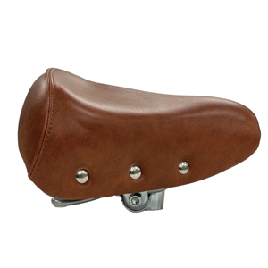 ノグチ NOGUCHI ノグチ JT5410 大型鋲付きテリーサドル ブラウン NOGUCHI