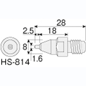 ホーザン HOZAN ホーザン HS-814 ノズル 0.75mm