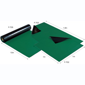 ホーザン HOZAN ホーザン F-703 導電性カラーマット グリーン 1Ｘ1.8m