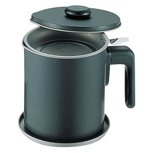 霜鳥製作所 クインローズ D-047 ブラックフィギュア オイルポット 1.2L S印 霜鳥製作所