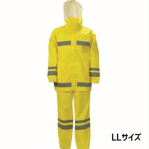 カジメイク カジメイク 3810 視認性レインスーツ イエロー LLサイズ 3810-11-LL