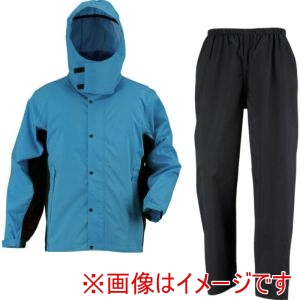 カジメイク カジメイク 7521-53-L 7521 レインスーツエボリューション ターコイズ L