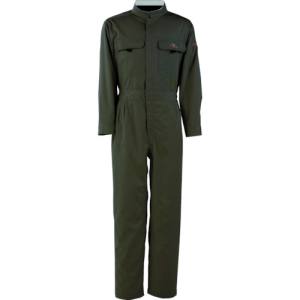 カジメイク カジメイク 6609 T/C長袖つなぎ服 ブラック Sサイズ 6609-91-S