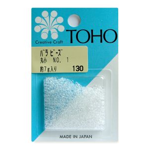 トーホー トーホー 丸小 バラビーズ 外径 約2.2mm 約7g入り No.1 スキ MSB-1-BA