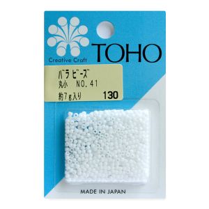 トーホー トーホー 丸小 バラビーズ 外径 約2.2mm 約7g入り No.41 ギョク MSB-41-BA