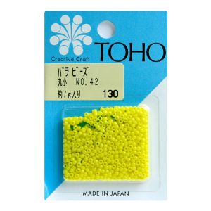トーホー トーホー 丸小 バラビーズ 外径 約2.2mm 約7g入り No.42 ギョク MSB-42-BA