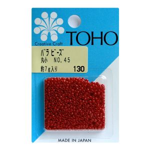 トーホー トーホー 丸小 バラビーズ 外径 約2.2mm 約7g入り No.45 ギョク MSB-45-BA