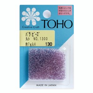 トーホー トーホー 丸小 バラビーズ 外径 約2.2mm 約7g入り No.1300 スキ ネオジウム入り MSB-1300-BA