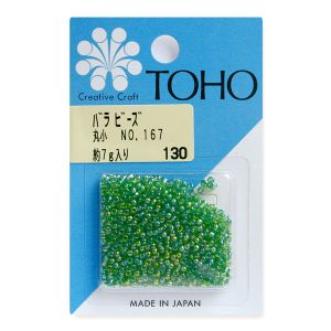 トーホー トーホー 丸小 バラビーズ 外径 約2.2mm 約7g入り No.167 スキオーロラ MSB-167-BA