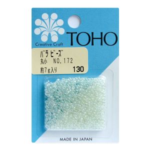 トーホー トーホー 丸小 バラビーズ 外径 約2.2mm 約7g入り No.172 スキオーロラ MSB-172-BA