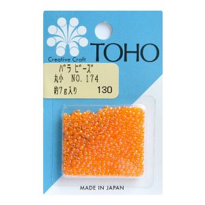 トーホー トーホー 丸小 バラビーズ 外径 約2.2mm 約7g入り No.174 スキオーロラ MSB-174-BA
