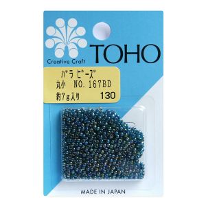 トーホー トーホー 丸小 バラビーズ 外径 約2.2mm 約7g入り No.167BD スキオーロラ MSB-167BD-BA