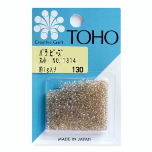 トーホー トーホー 丸小 バラビーズ 外径 約2.2mm 約7g入り No.1814 着色オーロラ MSB-1814-BA