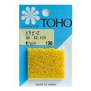 トーホー トーホー 丸小 バラビーズ 外径 約2.2mm 約7g入り No.42B ギョク MSB-42B-BA