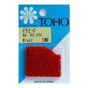 トーホー トーホー 丸小 バラビーズ 外径 約2.2mm 約7g入り No.45A ギョク MSB-45A-BA