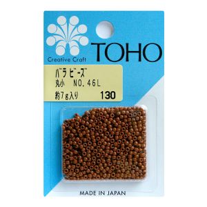トーホー トーホー 丸小 バラビーズ 外径 約2.2mm 約7g入り No.46L ギョク MSB-46L-BA