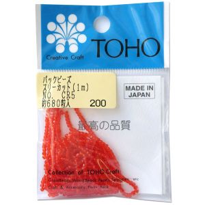 トーホー トーホー スリーカットビーズ 糸通しビーズ 外径 約2.2mm 1m入り CR-5 MSB-CR5-PC